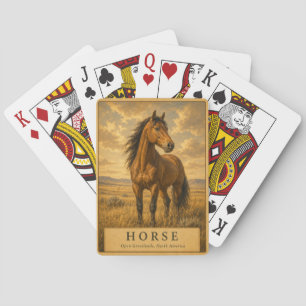 Horse Open Grasslands VINTAGE Playing Cards