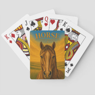 Horse Open Prairie Wildlife Playing Cards
