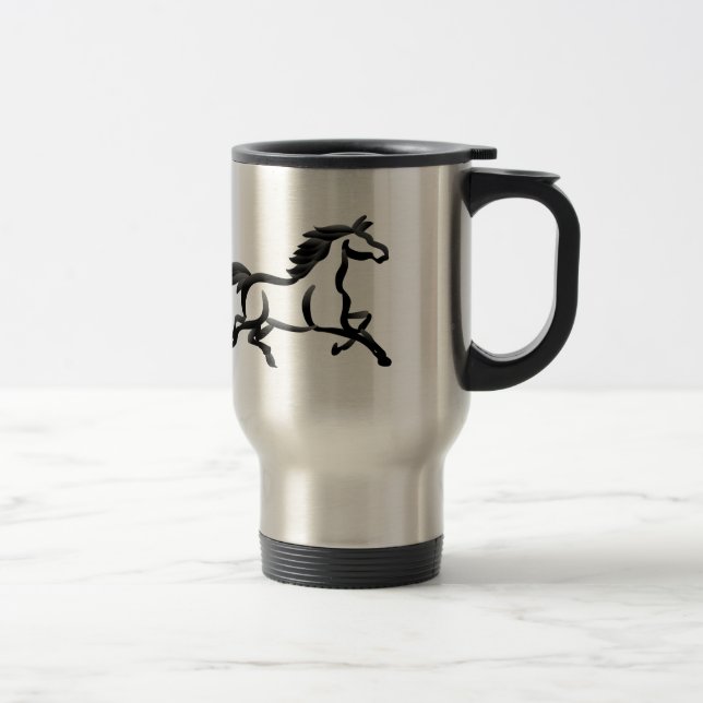 Horse Outline Travel Mug (Right)