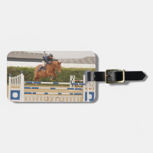 Horse Over Fence Luggage Tag