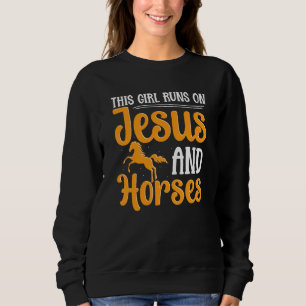Horse Owner Outfit For Jesus Equestrian Horse Ri Sweatshirt