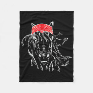 Horse Owner Red Ndana Horseck Riding Pony Lover Gi Fleece Blanket