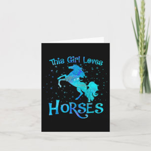 Horse Owner This Girl Loves Horses Equestrian Ride Card