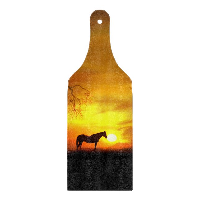Horse Paddle Cutting Board (Front)