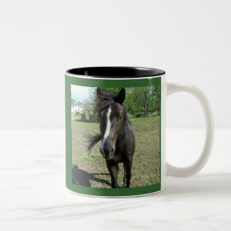 Horse Paint Two-Tone Coffee Mug