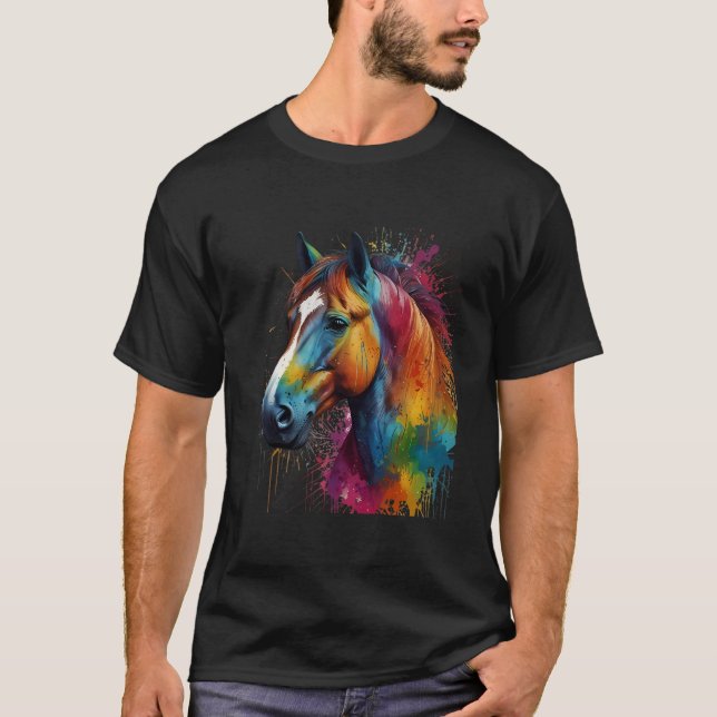 Horse painted design  T-Shirt (Front)