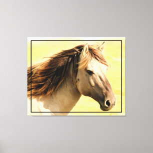 Horse Painting Artwork  Canvas Print