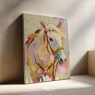 Horse Painting, Cowgirl Equestrian Wall Art