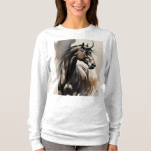 Horse Painting Long Sleeves Top