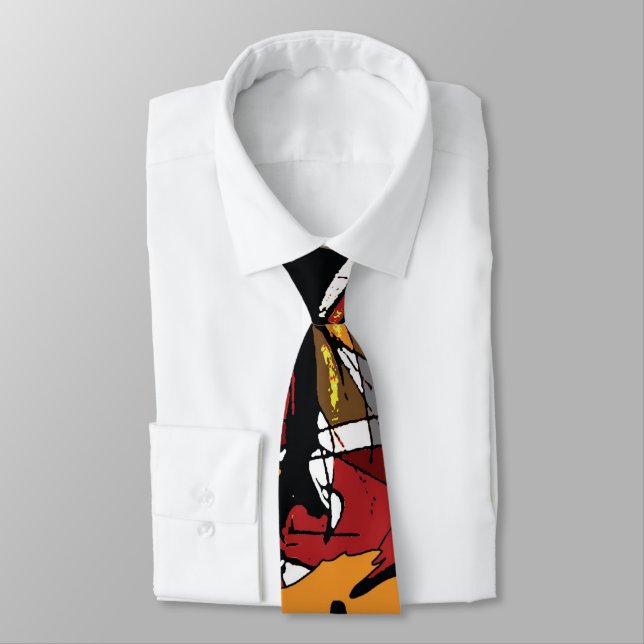 Horse Painting Tie (Tied)