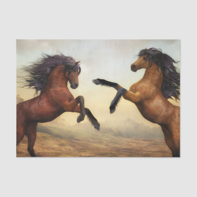 Horse painting tissue paper (Front)