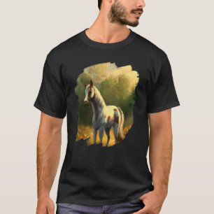 Horse Painting Vintage Retro Horseback Riding Hors T-Shirt