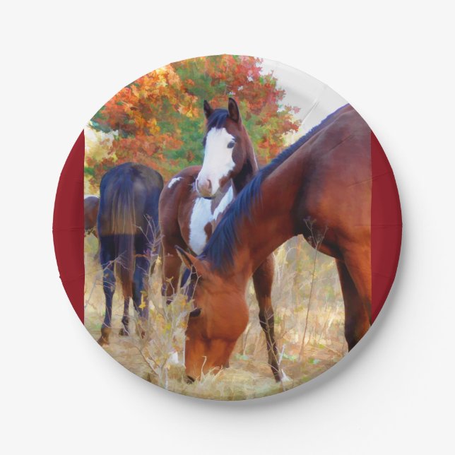 Horse Party Paper Plate (Front)