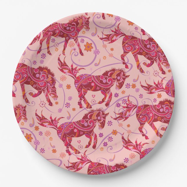 Horse party plates (Front)