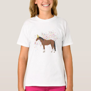 Horse Partying Farm Animals Having a Party  T-Shirt