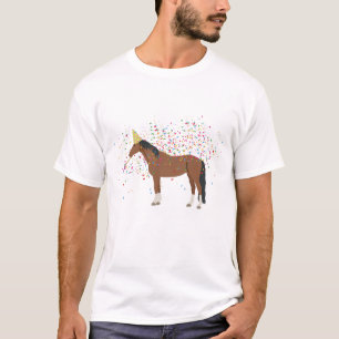 Horse Partying Farm Animals Having a Party  T-Shirt