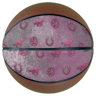 Horse Pattern (Pink) Basketball