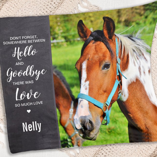 Horse Pet Memorial Keepsake Horse Photo Fleece Blanket (Creator Uploaded)