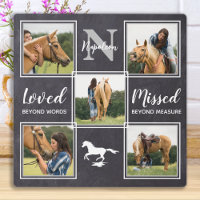 Horse Pet Memorial Photo Collage