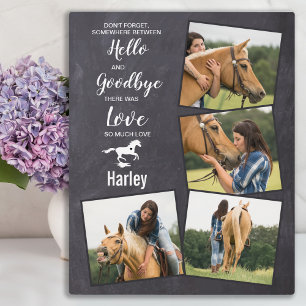 Horse Pet Memorial Sympathy Quote Keepsake Plaque