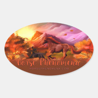 Horse Phenomena Fall Sticker