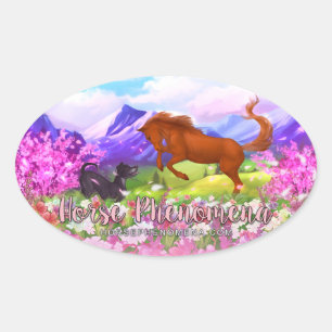 Horse Phenomena Spring Sticker