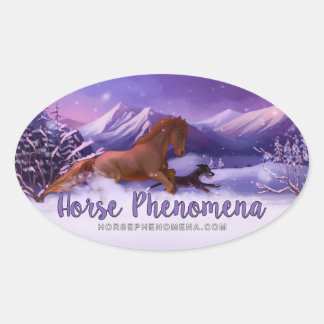 Horse Phenomena Winter Sticker