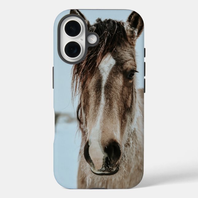 Horse Phone Case iPhone 16 (Back)