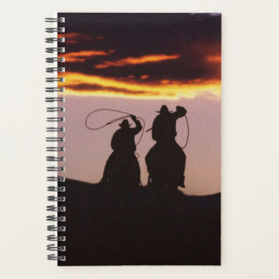 Horse Photo Equine Cowboy Team Lassoes Planner