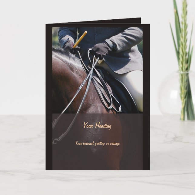 Horse photo insert business marketing card (Front)