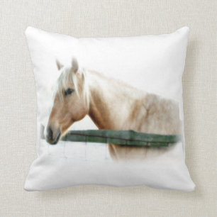 Horse Photograph Throw Pillows