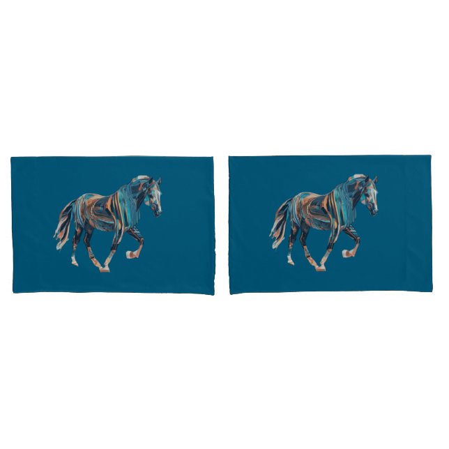 Horse Pillowcase (Front-Set)