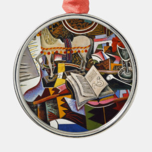 Horse Pipe Red Flower by Joan Miro Metal Tree Decoration