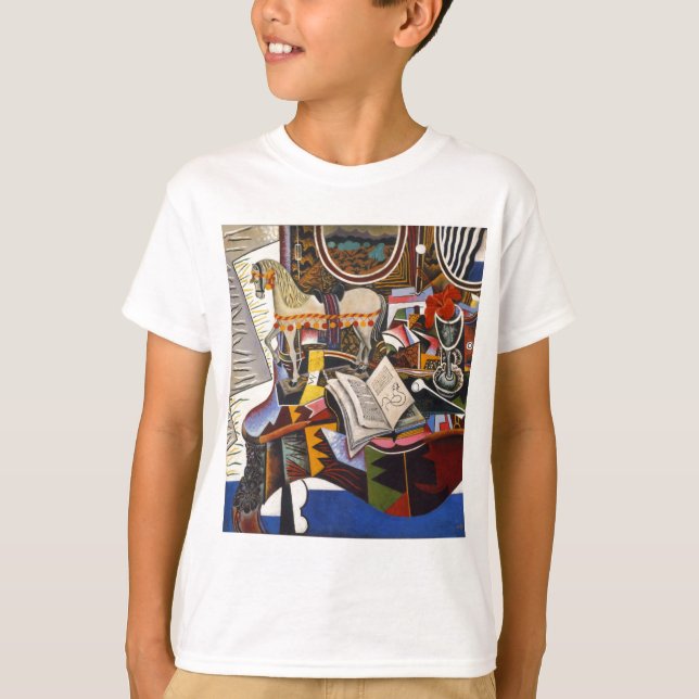 Horse Pipe Red Flower by Joan Miro T-Shirt (Front)