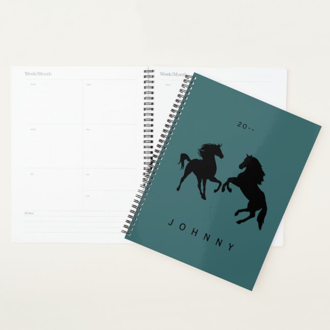 Horse Planner Personalised Name Year and Colours (Display)