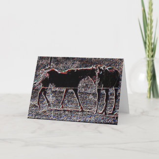 Horse Play Holiday Card