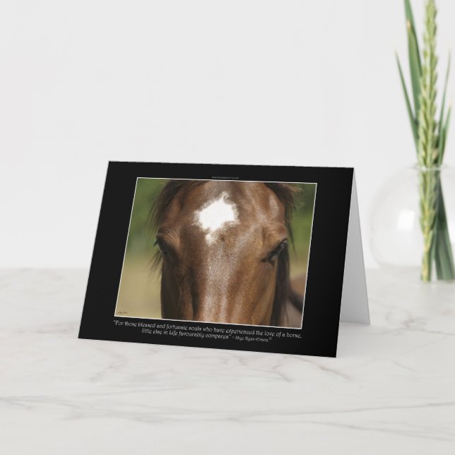 Horse & poem Greeting Cards or Note Cards (Front)