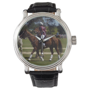 Horse Polo Lacrosse, On A Fabulous Wrist-Watch. Watch