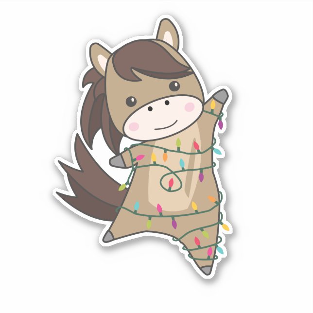 Horse Pony Christmas Snow Winter Animals Horses St (Front)