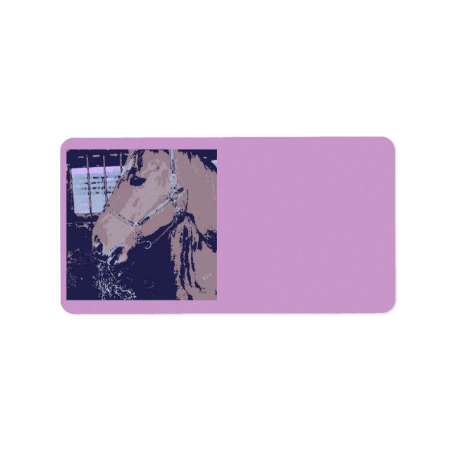 Horse Pop Art Label (Front)