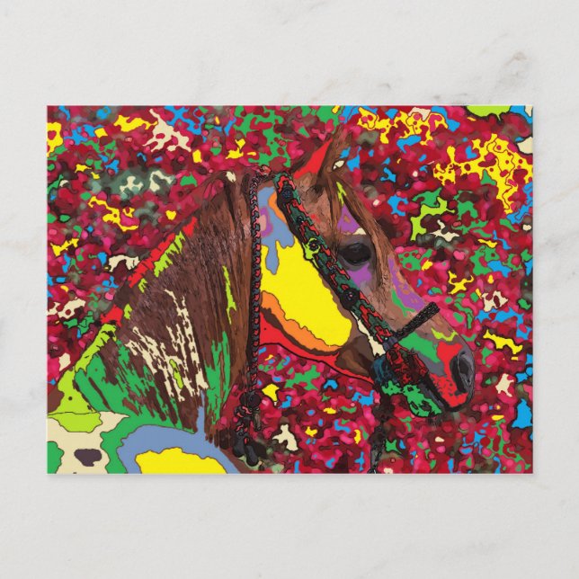 horse Portrait 7 Postcard (Front)