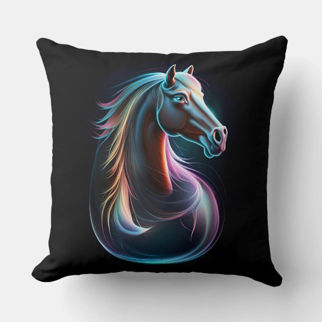 Horse Portrait Cushion (Front)