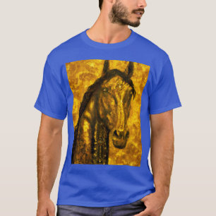 Horse Portrait Gustav Klimt Art Style vintage T-Shirt