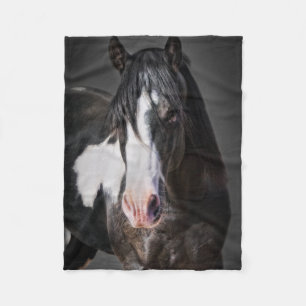 Horse Portrait II Fleece Blanket