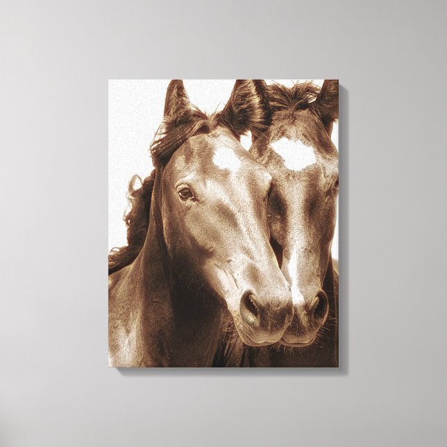 Horse Portrait III Canvas Print (Front)