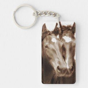 Horse Portrait III Key Ring