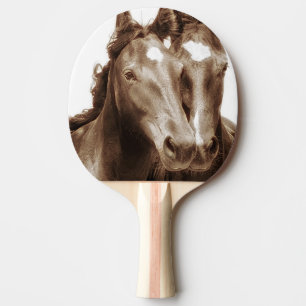 Horse Portrait III Ping Pong Paddle