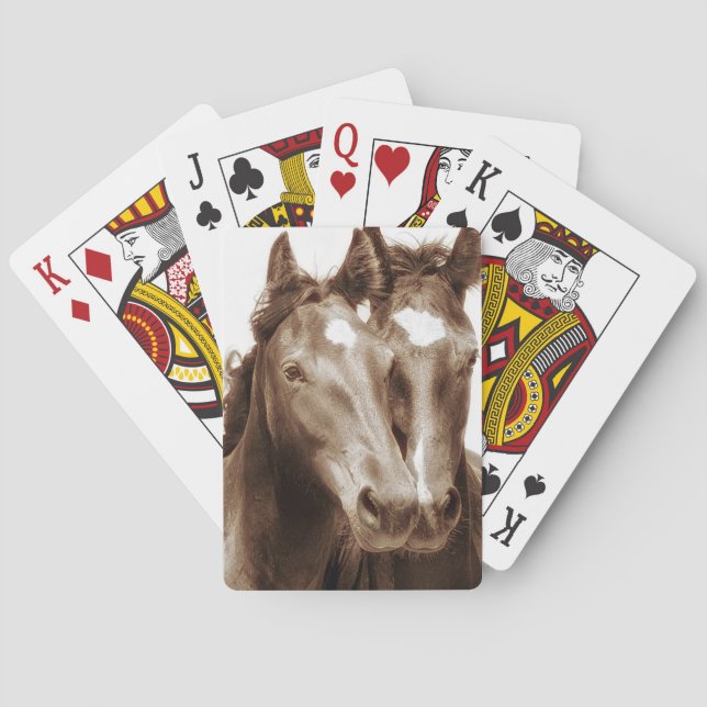 Horse Portrait III Playing Cards (Back)