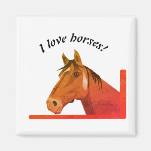 Horse Portrait Magnet