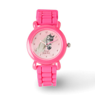 Horse portrait pony girls watch for kids watch